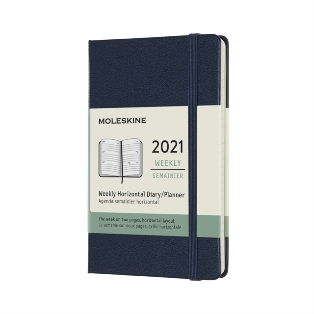 Moleskine 2021 12-Month Weekly Pocket Hardcover Horizontal Diary