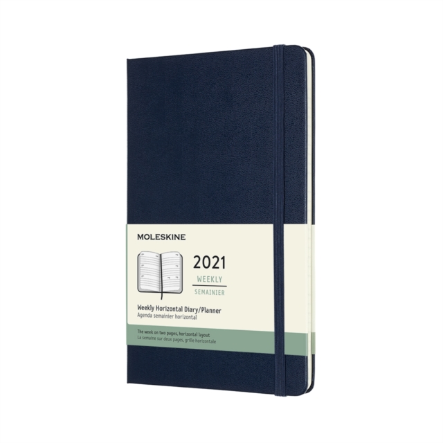 Moleskine 2021 12-Month Weekly Large Hardcover Horizontal Diary