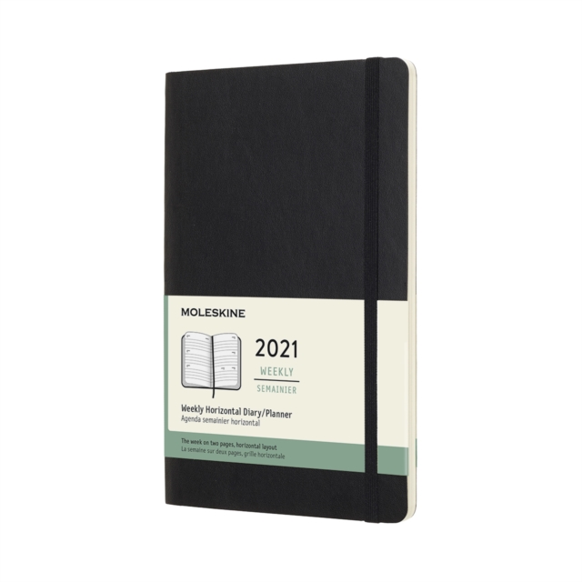 Moleskine 2021 12-Month Weekly Large Softcover Horizontal Diary