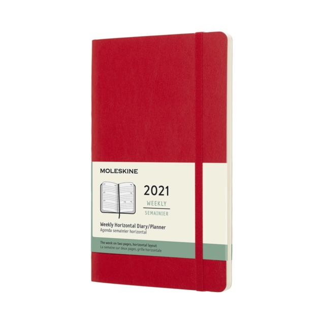 Moleskine 2021 12-Month Weekly Large Softcover Horizontal Diary