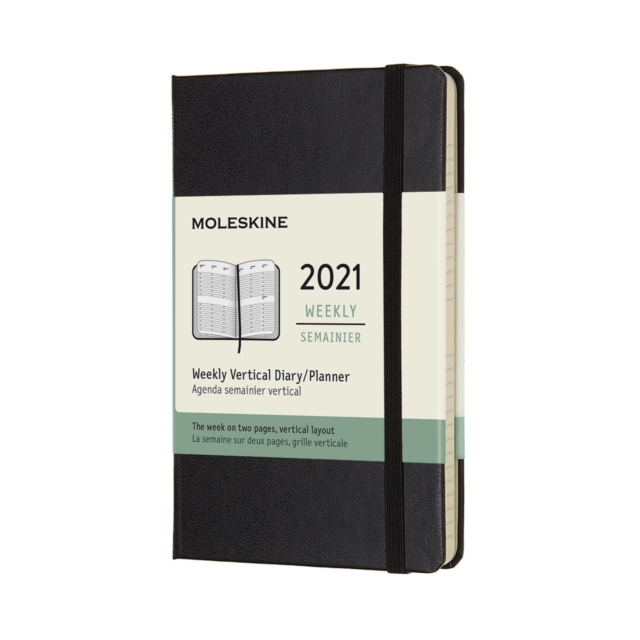 Moleskine 2021 12-Month Weekly Pocket Hardcover Vertical Diary