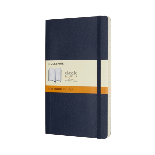 Moleskine Sapphire Blue Large Ruled Notebook Soft