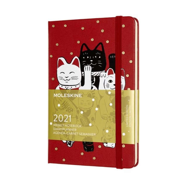 Moleskine Limited Edition Maneki Neko 2021 12-Month Weekly Pocket Diary