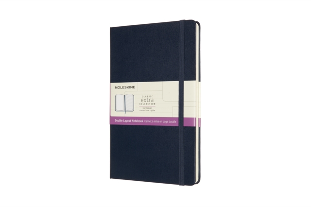 Moleskine Large Double Layout Plain and Ruled Hardcover Notebook