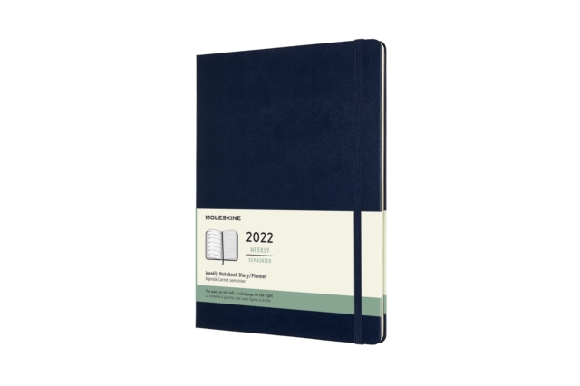 Moleskine 2022 12-Month Weekly Extra Large Hardcover Notebook