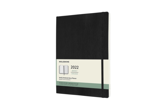 MOLESKINE WEEKLY XL DIARY BLACK 2022