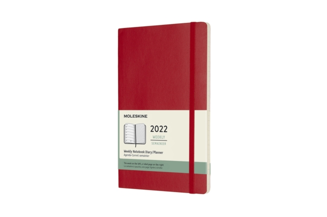 MOLESKINE WEEKLY LARGE DIARY SCARLET 22