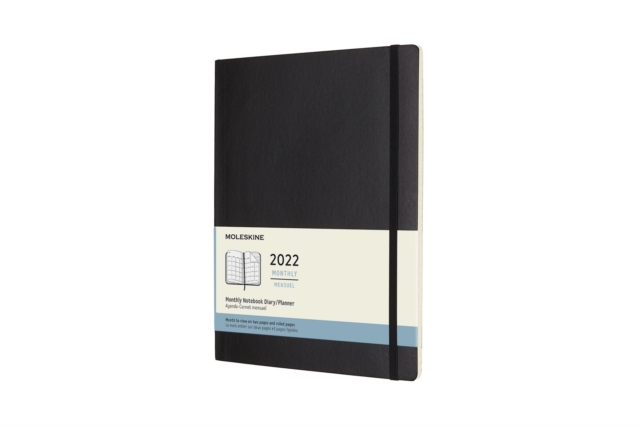 Moleskine 2022 12-Month Monthly Extra Large Softcover Notebook