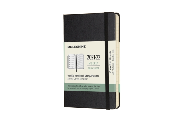 Moleskine 2022 18-Month Weekly Pocket Hardcover Notebook