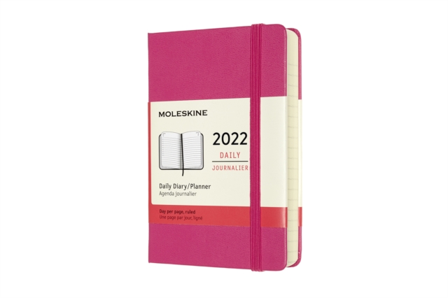 MOLESKINE DAILY POCKET DIARY PINK 2022