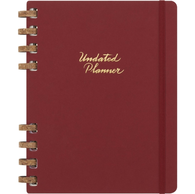 Moleskine Undated XL Spiral Planner Crush Cherry