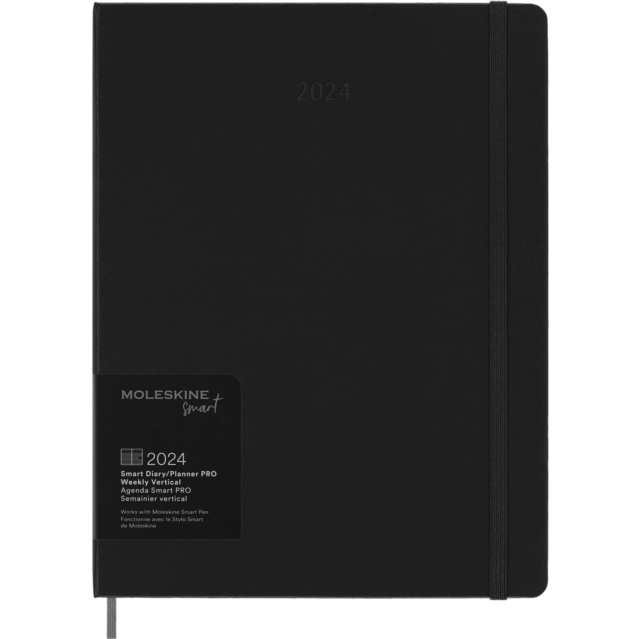 Moleskine 2024 PRO 12-Month Weekly Vertical XL Smart Planner