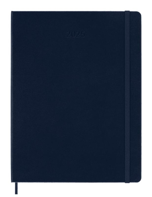 Moleskine 2025 12-Month Weekly XL Hardcover Notebook: Sapphire Blue