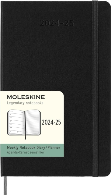 Moleskine 2025 18-Month Weekly Large Hardcover Notebook: Black