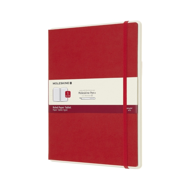 Moleskine Smart Writing Paper Tablet Red Xl Ruled Hard