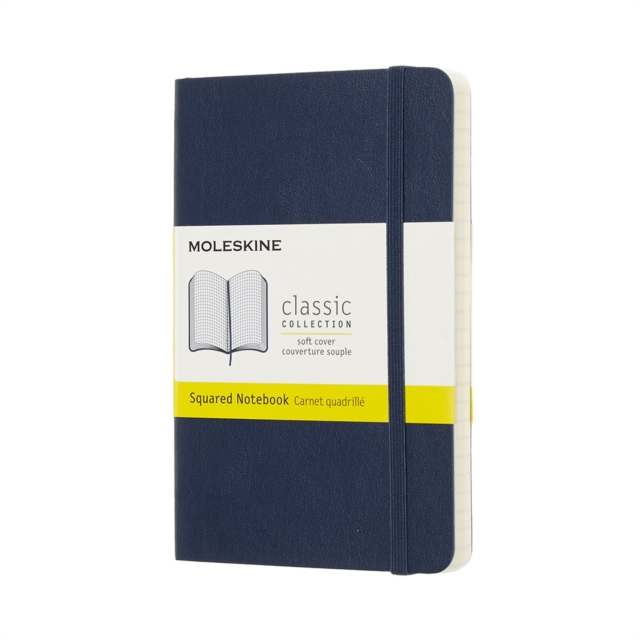 Moleskine Sapphire Blue Notebook Pocket Squared Soft