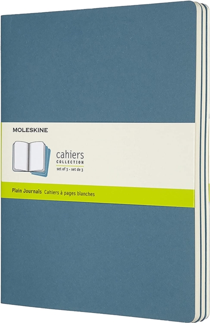 Set Of 3 Moleskine Extra Large Plain Cahier Journals