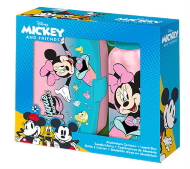 LUNCH BOX + ALUMINIUM CANTEEN 500ML SET MINNIE