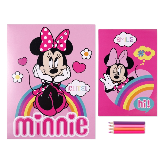 COLOURING SET WITH NOTEBOOK MINNIE