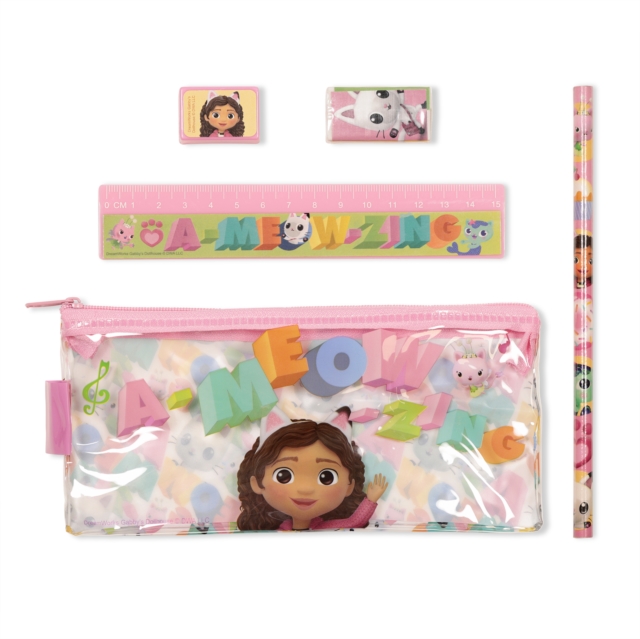 5PC STATIONERY SET IN PENCIL CASE GABBY