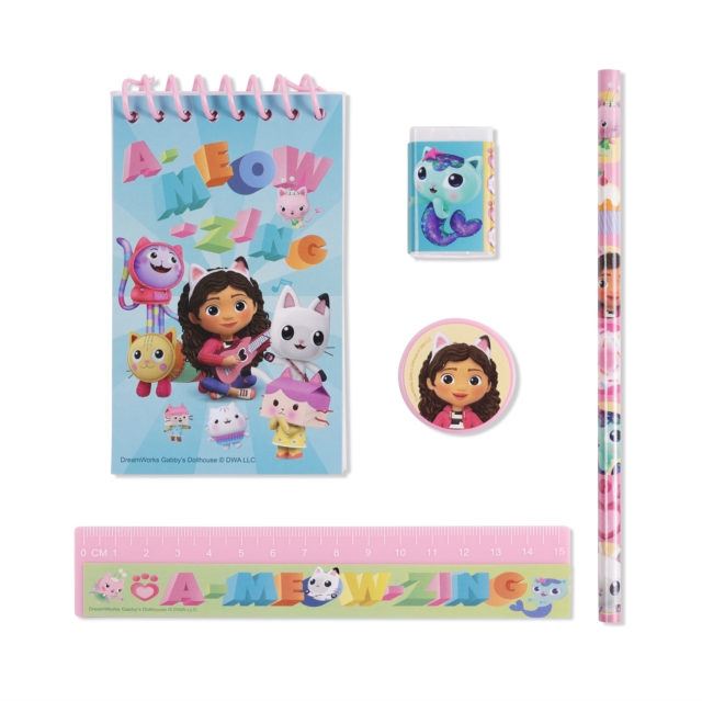 5PCS STATIONERY SET GABBYS DOLLHOUSE