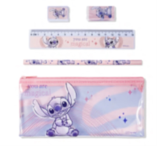 5PC STATIONERY SET IN PENCIL CASE  STITCH