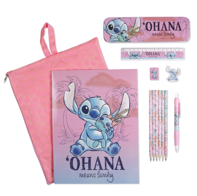 STITCH BUMPER STATIONERY SET IN REUSABLE BAG