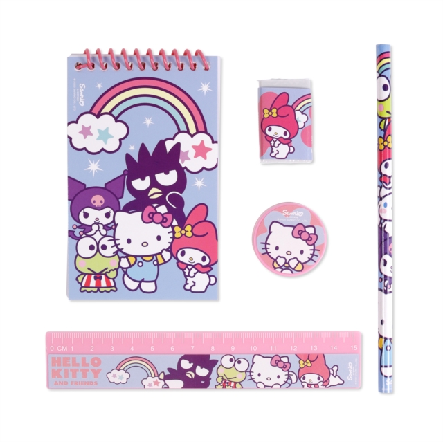 5PCS STATIONERY SET HELLO KITTY AND FRIENDS