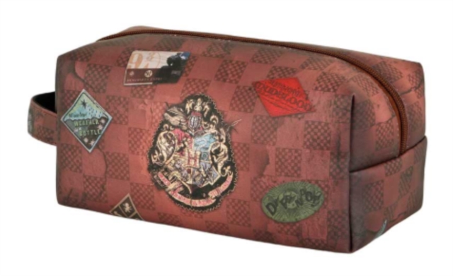Harry Potter Railway PLUS Brick Travel Toiletry Bag, Brown