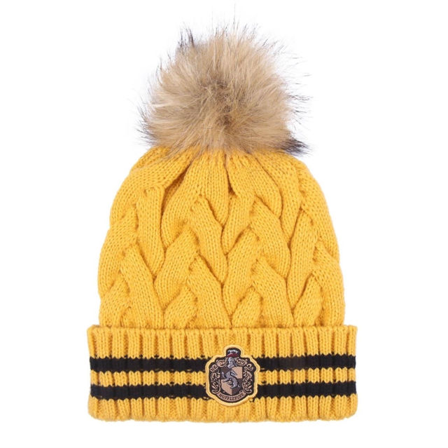 Hufflepuff Pom Pom Bobble Hat