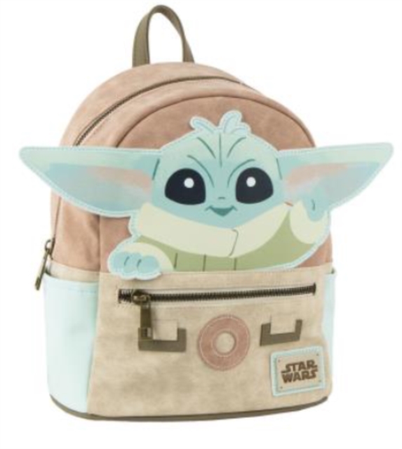 BACKPACK CASUAL FASHION FAUX-LEATHER THE MANDALORIAN GROGU