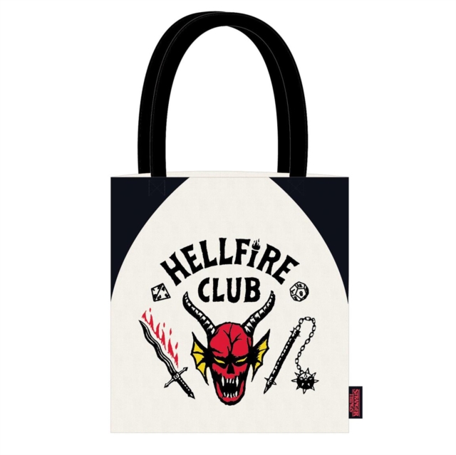 STRANGER THINGS HELLFIRE TOTE SHOPPING BAG