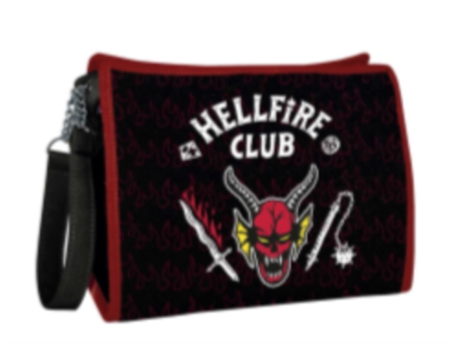STRANGER THINGS HELLFIRE TOILETRY BAG