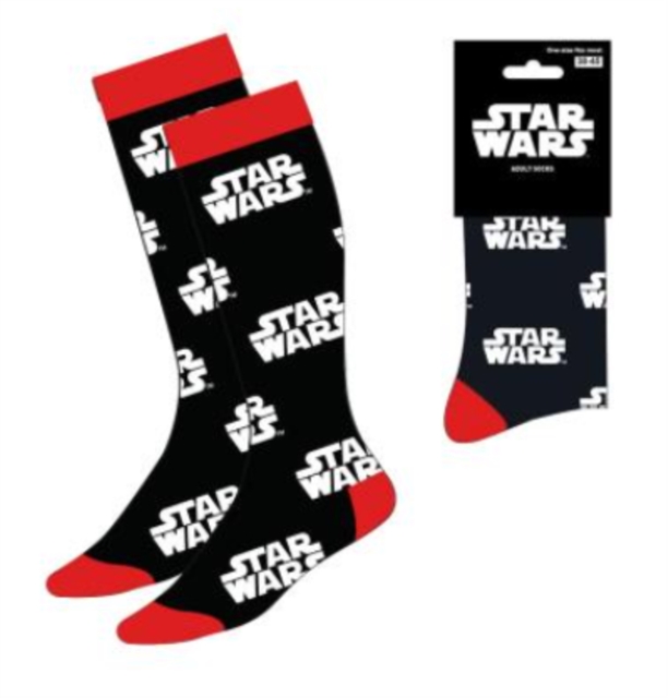 SOCKS ADULT STAR WARS - BLACK/RED