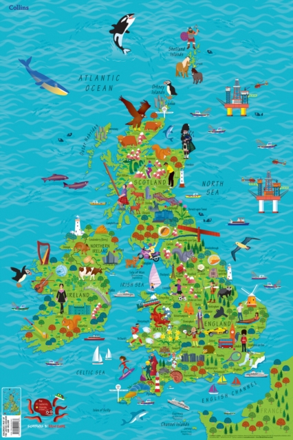 Children’s Wall Map of the United Kingdom and Ireland