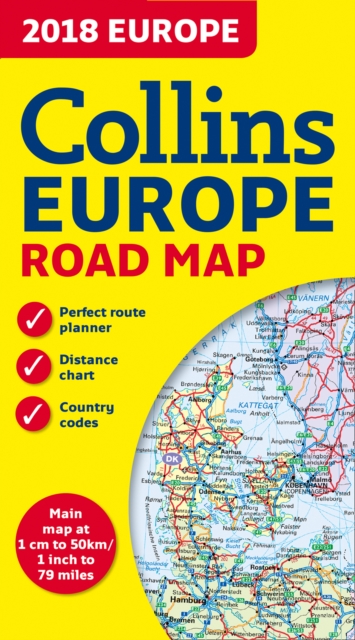 2018 Collins Map of Europe
