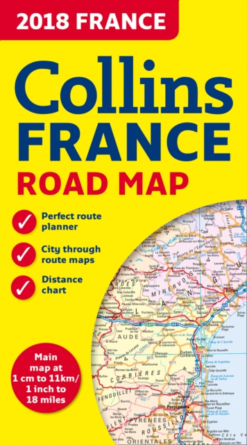 2018 Collins Map of France