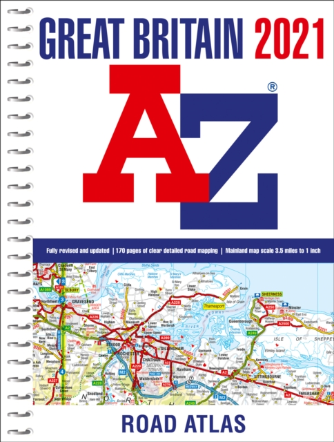 Great Britain A-Z Road Atlas 2021 (A4 Spiral)