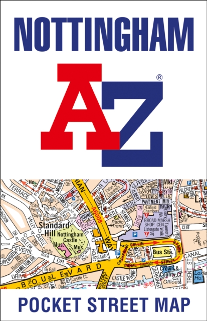 Nottingham A-Z Pocket Street Map
