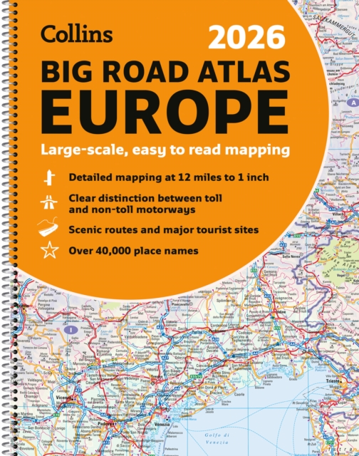 Collins 2026 Big Road Atlas Europe