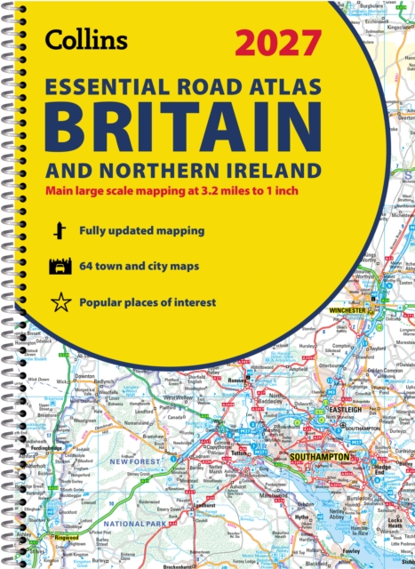 2027 Collins Essential Road Atlas Britain and Northern Ireland