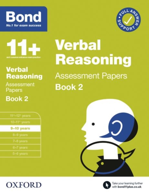 Bond 11+ Verbal Reasoning Assessment Papers 9-10 Years Book 2