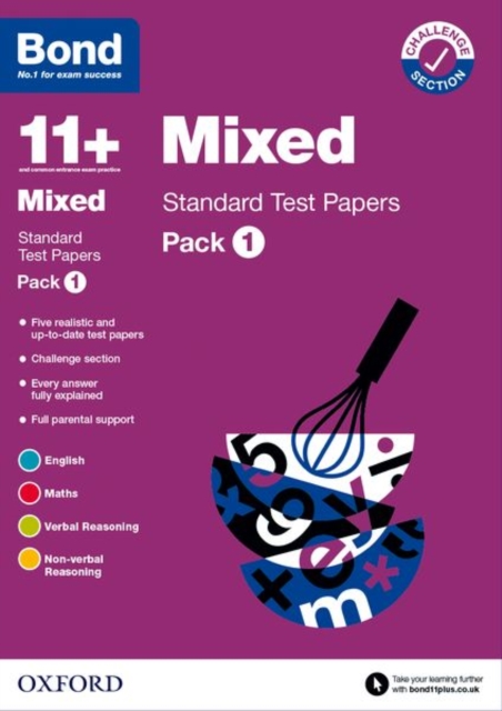 Bond 11+: Bond 11+ Mixed Standard Test Papers: Pack 1