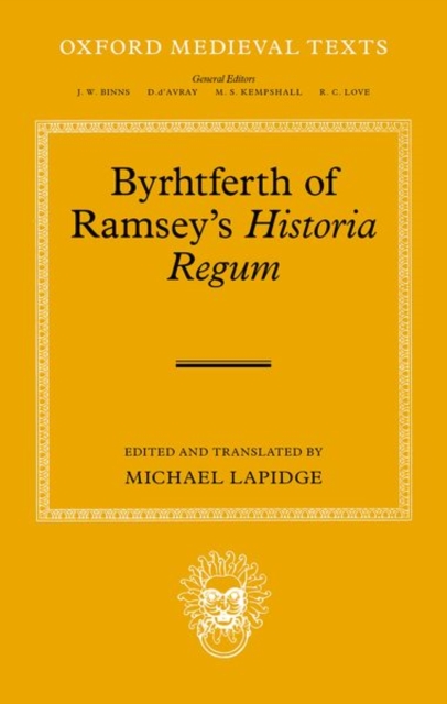 Byrhtferth of Ramsey's Historia Regum