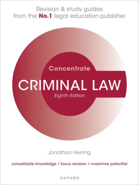 CRIMINAL LAW CONCENTRATE 8E LAW REVISION