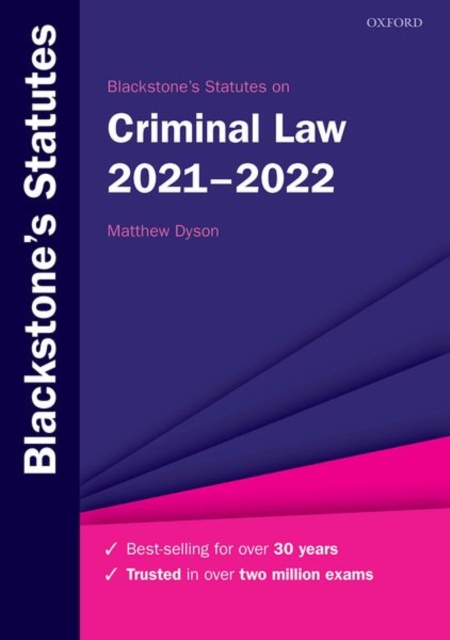 BLACKSTONES STATUTES ON CRIMINAL LAW 202