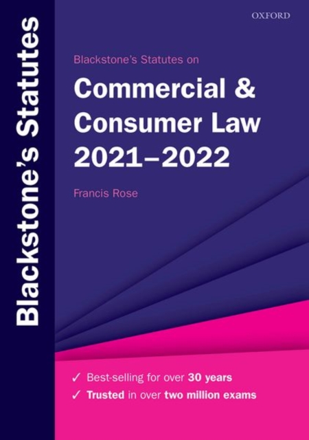 Blackstone's Statutes on Commercial & Consumer Law 2021-2022