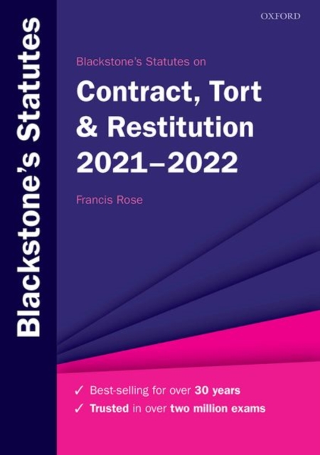 BLACKSTONES STATUTES ON CONTRACT TORT RE