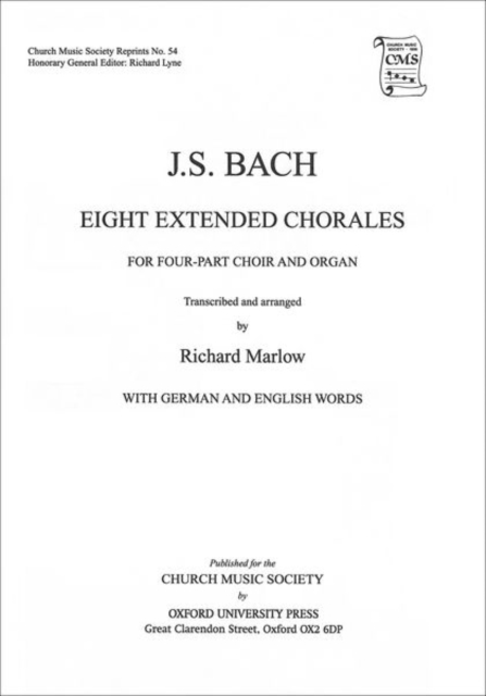 Eight Extended Bach Chorales for four-part choir and organ