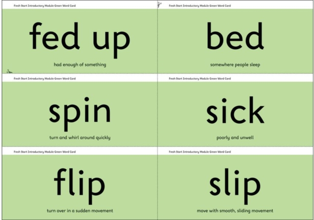 Read Write Inc. Fresh Start: Module Green Word Cards